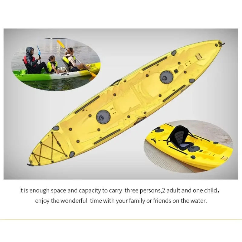 Fiberglass Fishing Kayak - Durable Watercraft with Storage, Reliable for Angling & Leisure Trips