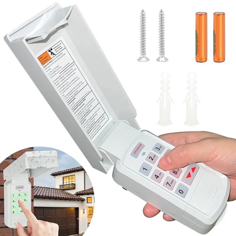 

22 In1 Garage Door Opener Wireless Keypad, Compatible With All Genie/Overhead/Intellicode/DIP Switch Garage Door Openers
