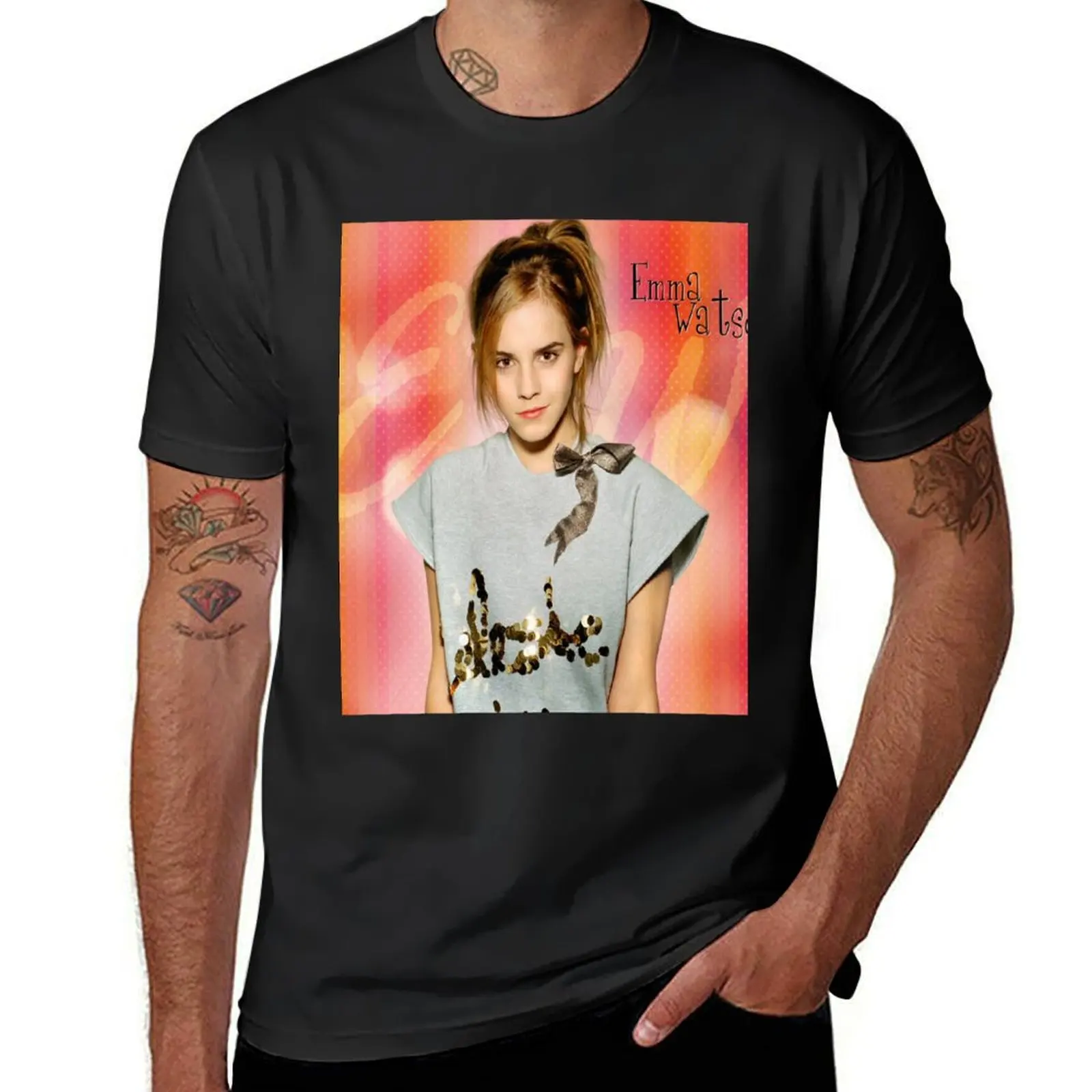 Emma Watson T-Shirt sports fans plus size tops men clothes