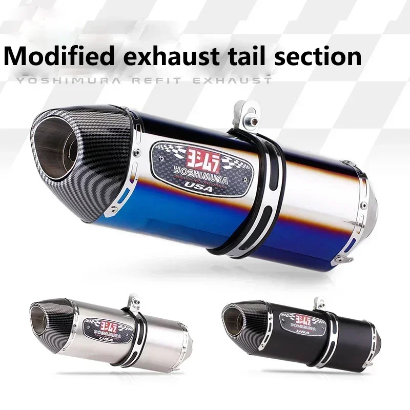 51mm universal motorcycle yoshimura r77 modified exhaust pipe db killer silencer for honda pcx 125 150 c650gt tmx530 cb500