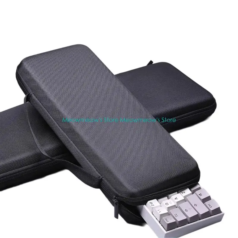 W91A Shock Resistant Mechanical Keyboard Storage Bag Oxford Cloth Organiser Case Hard Shell Protective Carrying Handbag