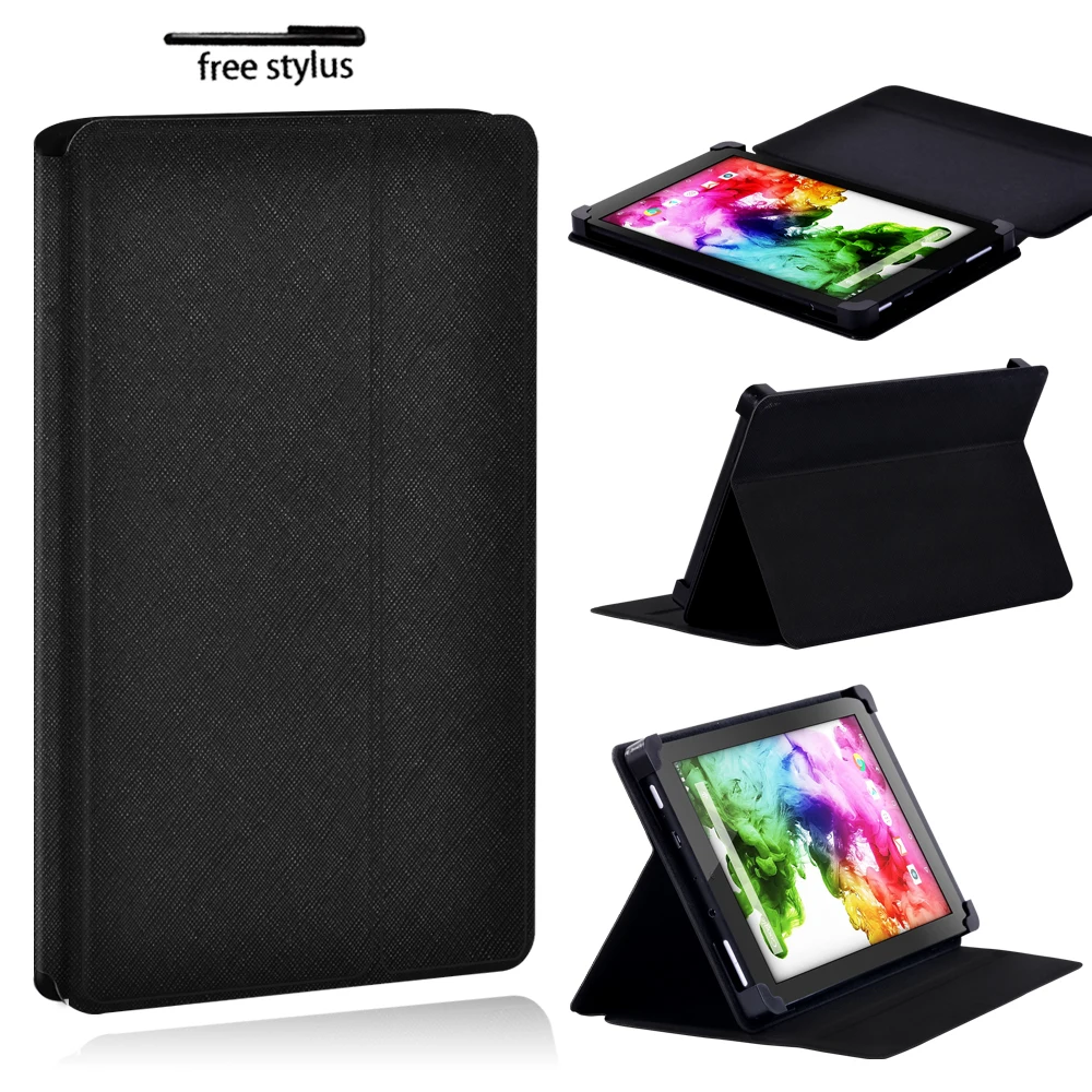 Universal Case for HipStreet Titan 4 7 8 10 Inch Tablet Foldable Scratch Resistant Dust-proof Protective Case Cover + Stylus