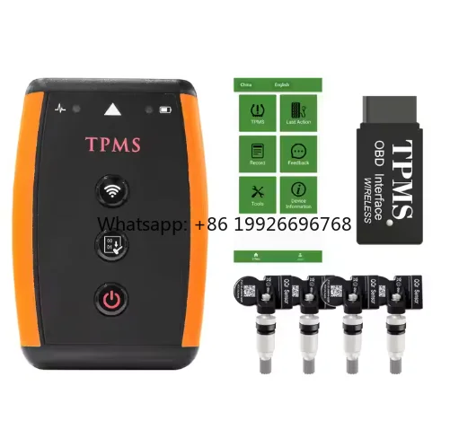 

Smart Upgrade Programmable TPMS Sensor Wireless Tire Pressure Monitoring System Universal Fit Real Time Alerts