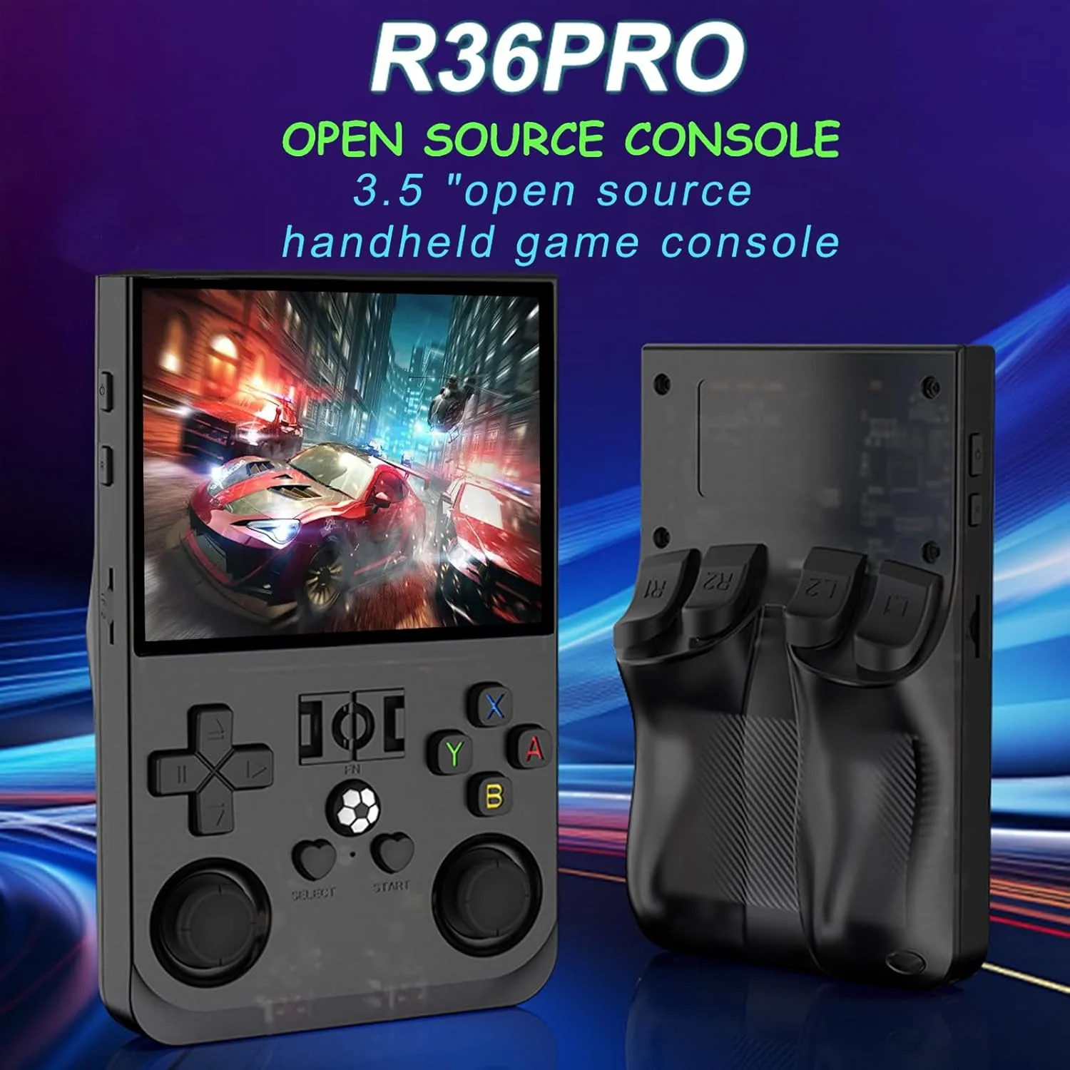 Console de jeu vidéo Portable rétro Open Source R36 pro, avec écran IPS de 3.5 pouces, 128 go, système Linux de poche Portable, lecteur de jeu