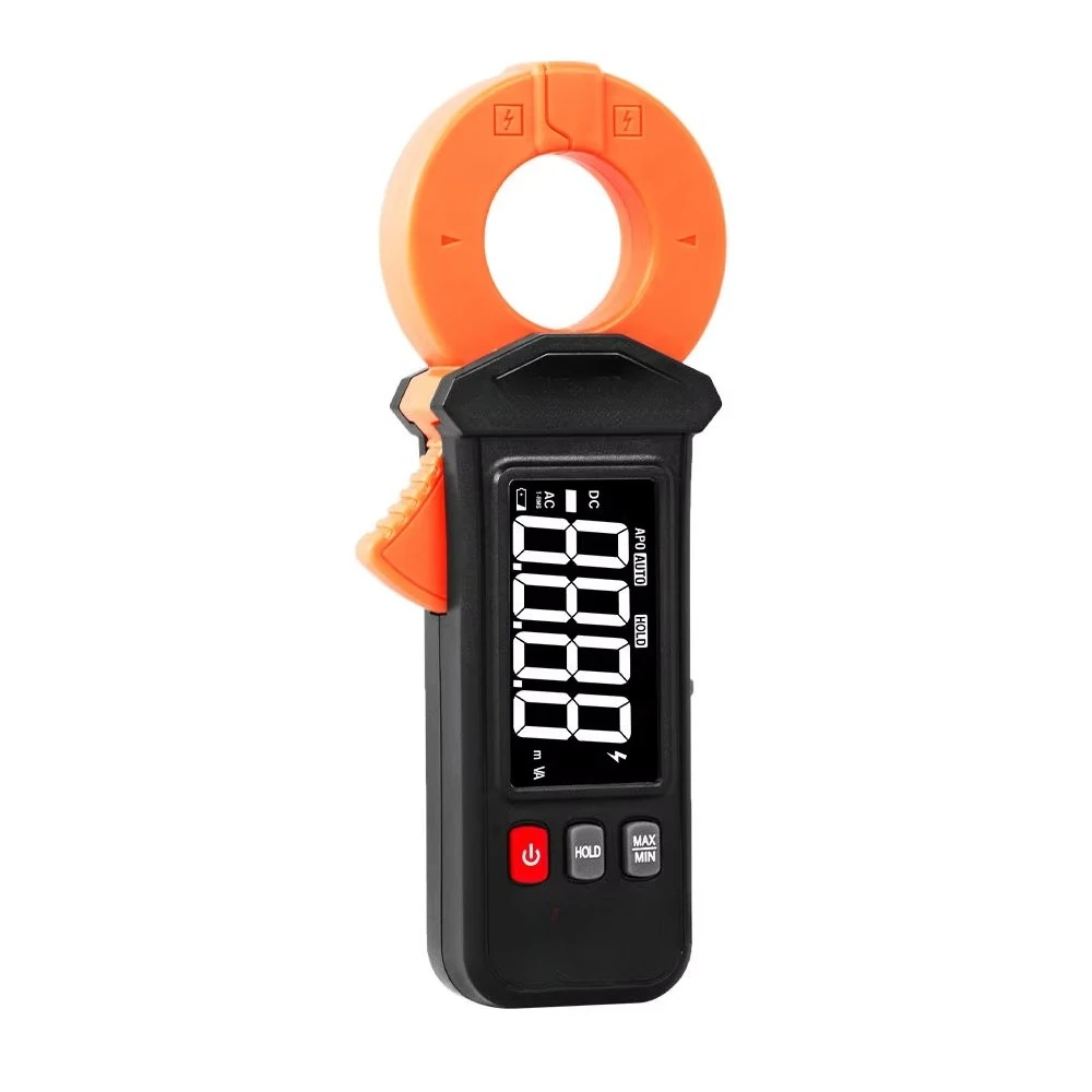 140B AC Leakage Current Clamp Meter AC100A Resolution 0.01mA DC/AC600V 27mm Jaw Size, Clamp Rechargeable Battery