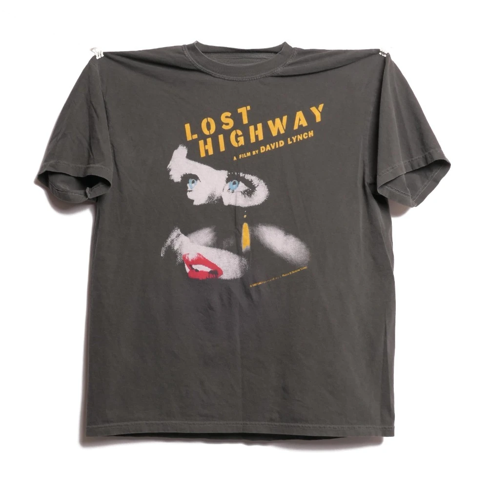 Camiseta descolorida de la película Lost Highway de David Lynch, con la actuación de Patricia Arquette, misterio de asesinato, terror, Criterion, creador de Twin Peaks, Vanguardista