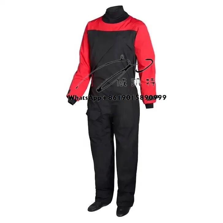 

Classic Popular Red and Black Water Rafting Kayak Drysuit