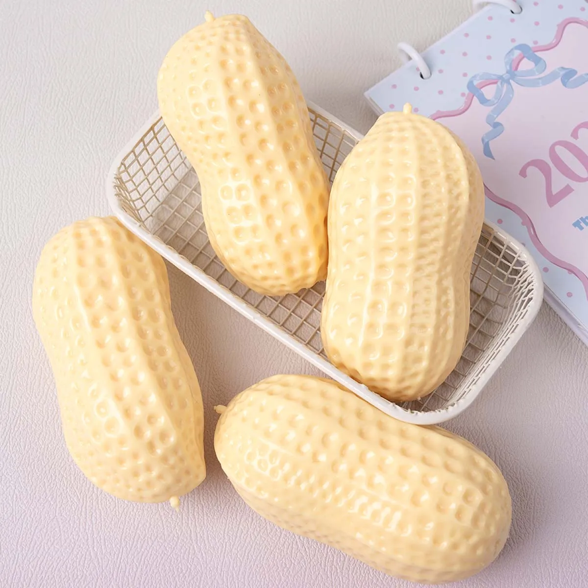 Peanut Empty Ball Shell DIY for Filling Slime Bubble Ball Material Squishy Relief Squeeze Toy Craft Making Stress Gifts
