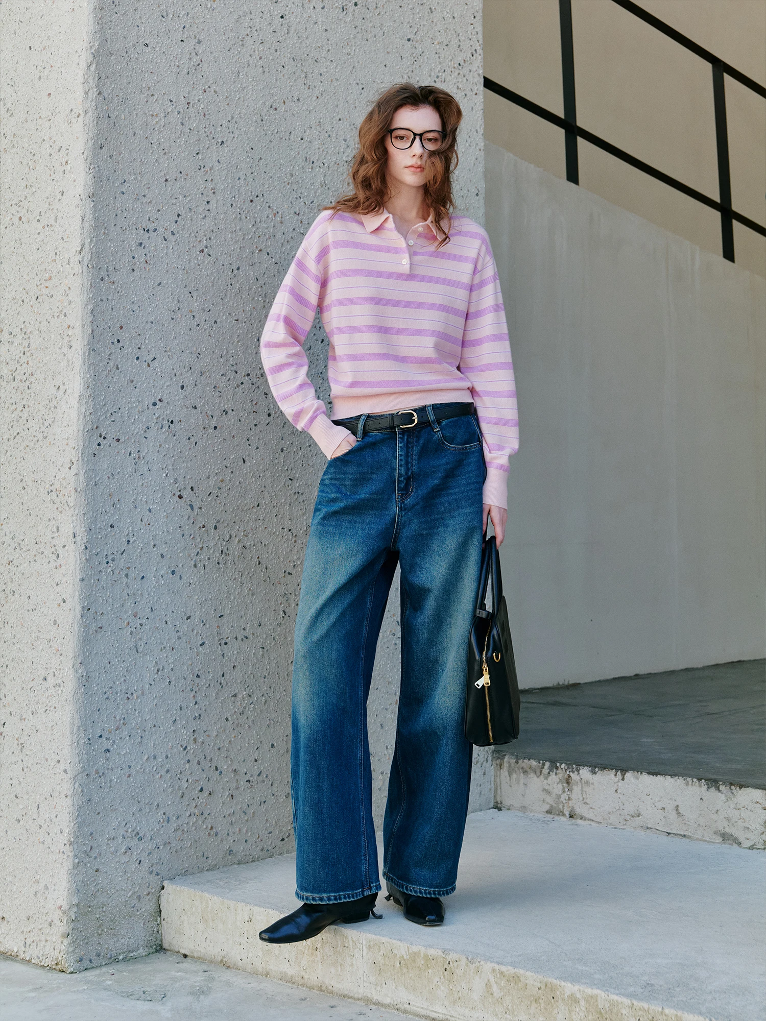 

Современные модные джинсы с высокой талией, на флисовой подкладке, широкие штанины, устойчивые к истиранию, плотные, U7023, женские джинсовые брюки