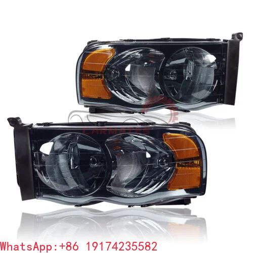 

FOR 2002-2005 DODGE RAM 1500 2500 3500 Headlight Lamp Auto Lighting Systems Headlamp 55077121AF 55077120AF