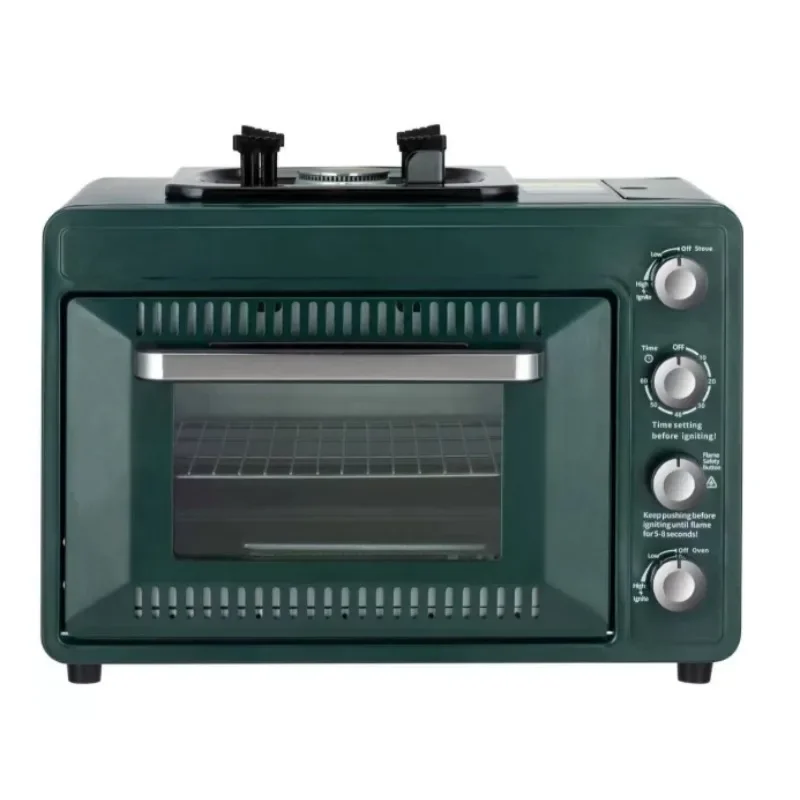 Cross-Border Outdoor Portable Gas Oven, Field Camping, Integrated Casserole, 25-30L Oven
