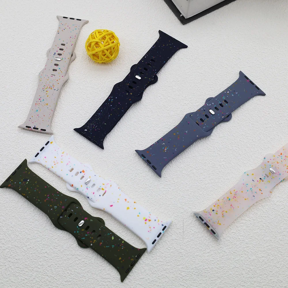 Sports Silicone Strap for Apple Ultra 2 49MM Rubber Band Bracelet for Iwatch Series 10 9 8 7 6 SE 5 45MM 41MM 44MM 42MM 46/40MM