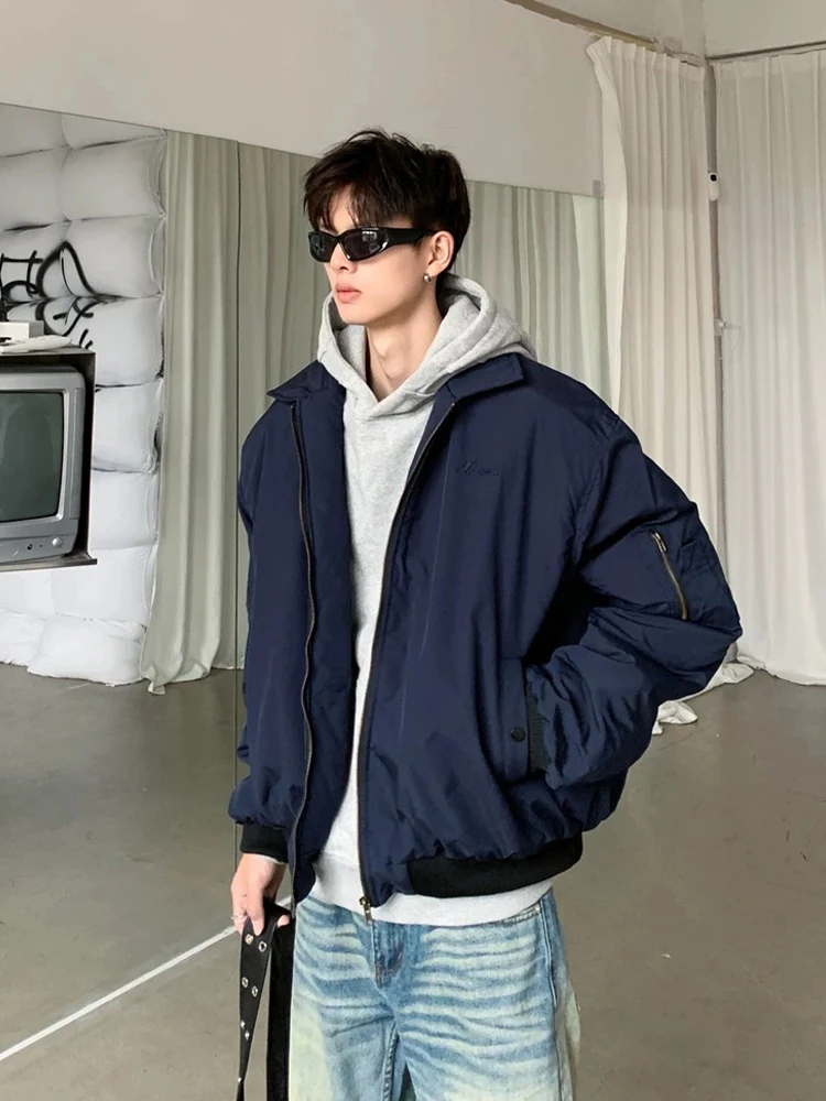 

Мужская куртка-бомбер American Sle MA Pilot Jaet из хлопка с откидным воротником, весенне-осенняя верхняя одежда