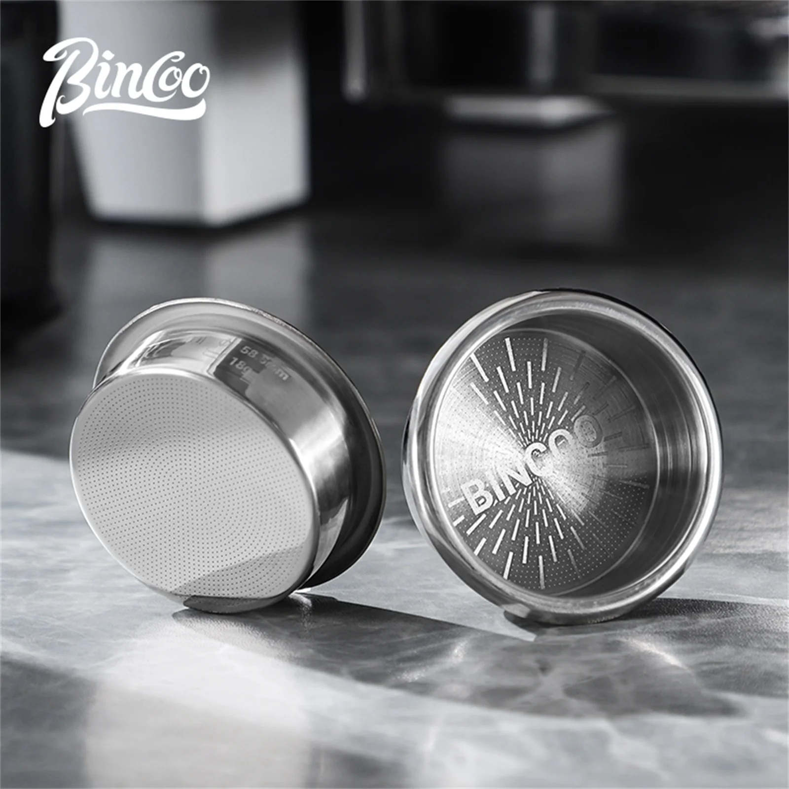 BINCOO High Precision Extraction Matrix Basket Filter,Micro Sieve Filter Basket Stainless Steel Portafilter Basket for 51/58.5mm