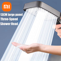 Xiaomi 13cm Large Panel 3 Modes Adjustable Shower Head High Pressure Massage Shower Head Filter Element Bathroom Accessories