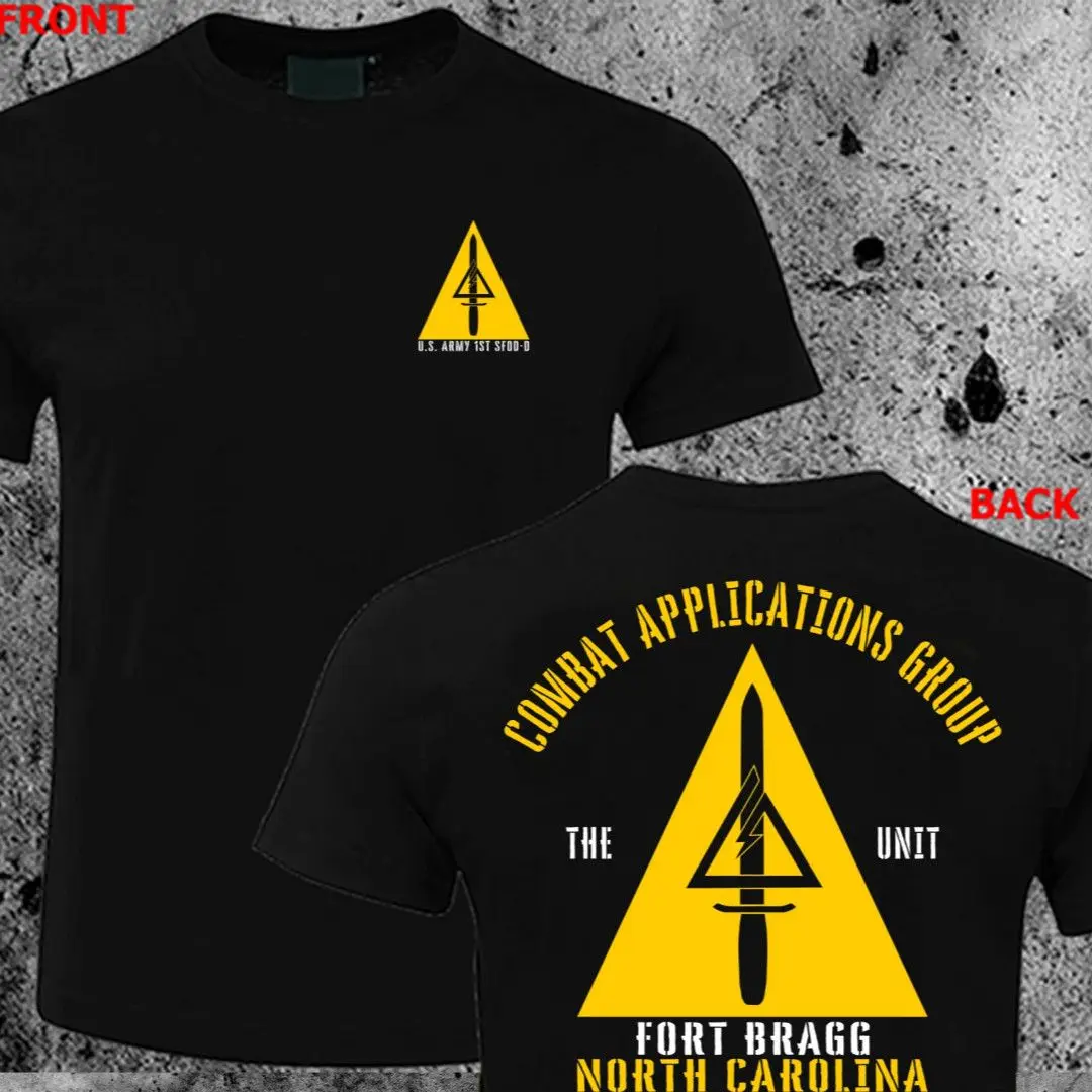Summer New Army Special Forces Operations Detachment Delta Force First SFOD-D Short Sleeve T-Shirt Men's Slim Fitness Casual Top