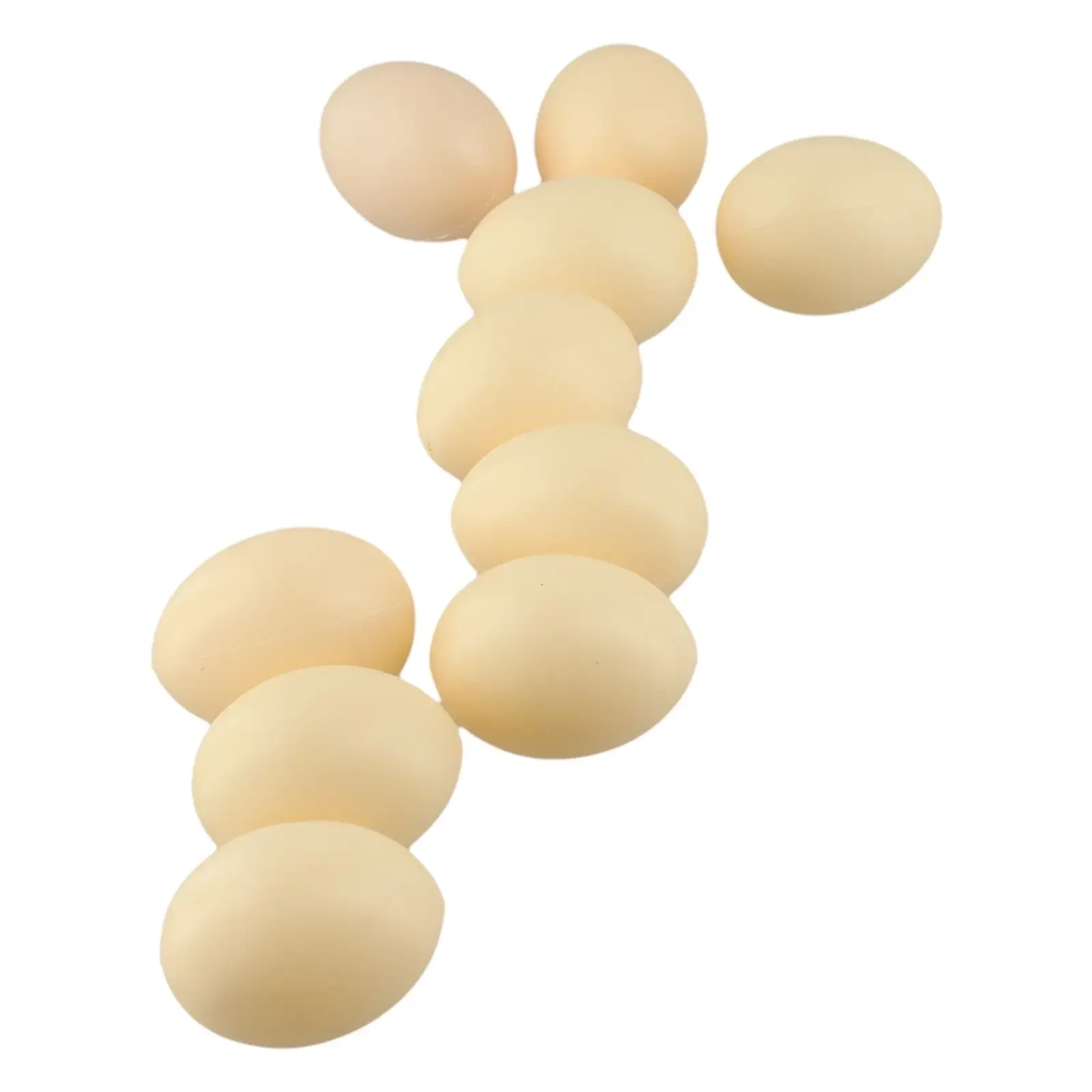 Afbeelding 4: 10 faux kippeneieren voor gevogelte voor het nestelen Stimuleert kippen om eieren te leggen voor doe-het-zelf paasambachten en educatieve displays