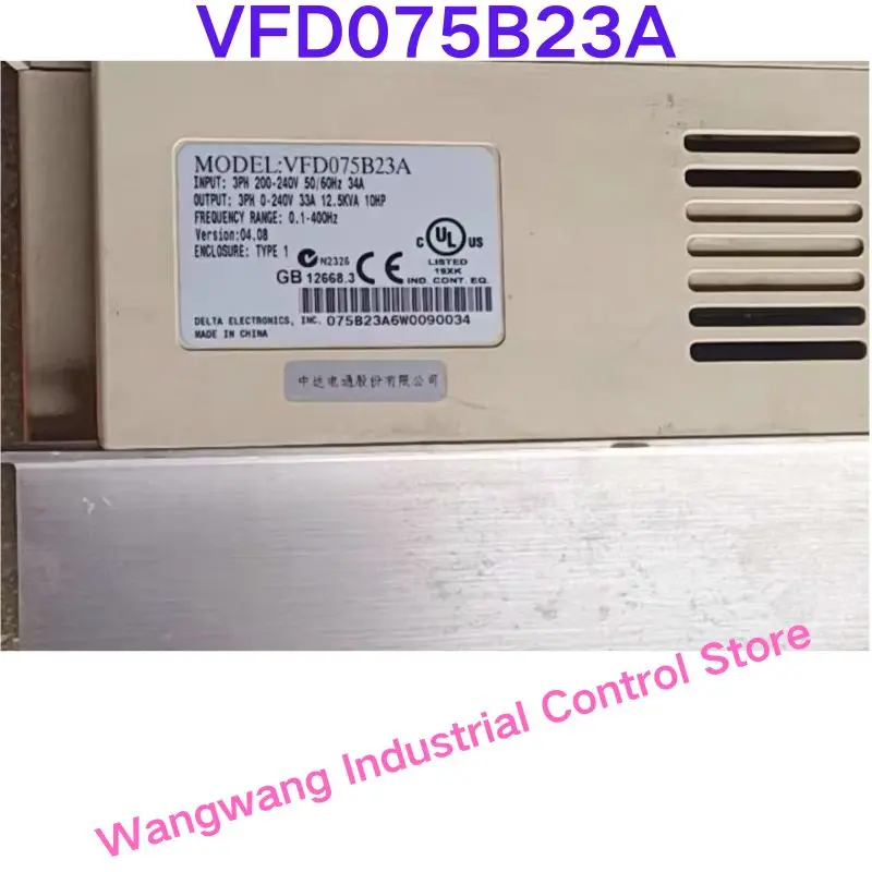 Second-hand test OK , VFD075B23A frequency converter