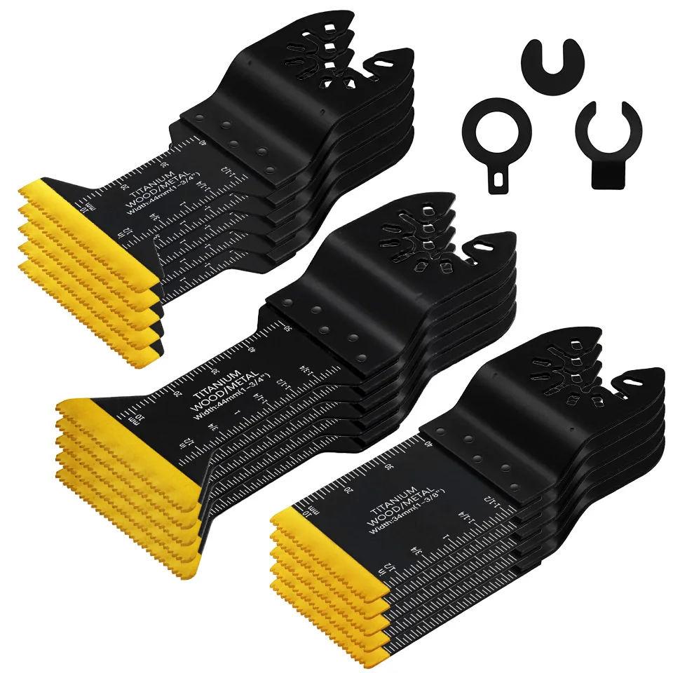 Lâminas de serra oscilante, lâminas multitool, ferramenta de corte, madeira, pregos, parafusos, plástico, 6 pcs, 15pcs