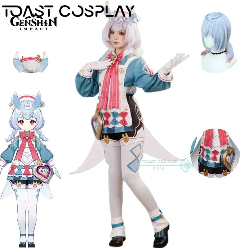 

Sigewinne Косплей Игра Genshinimpact Sigewinne Косплей Костюм Fontaine Nursing Supervisor Melusine Костюм Парик Полный комплект Cos