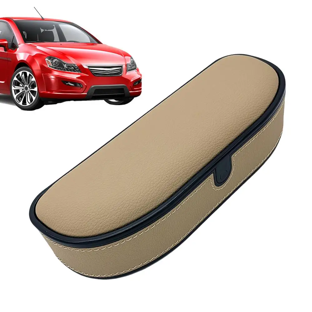 Car Armrest Box Adjustable Car Armrest Support Elbow Rest PU Leather Armrest Extender Storage Box Ergonomic Elbow Rest Pad Car
