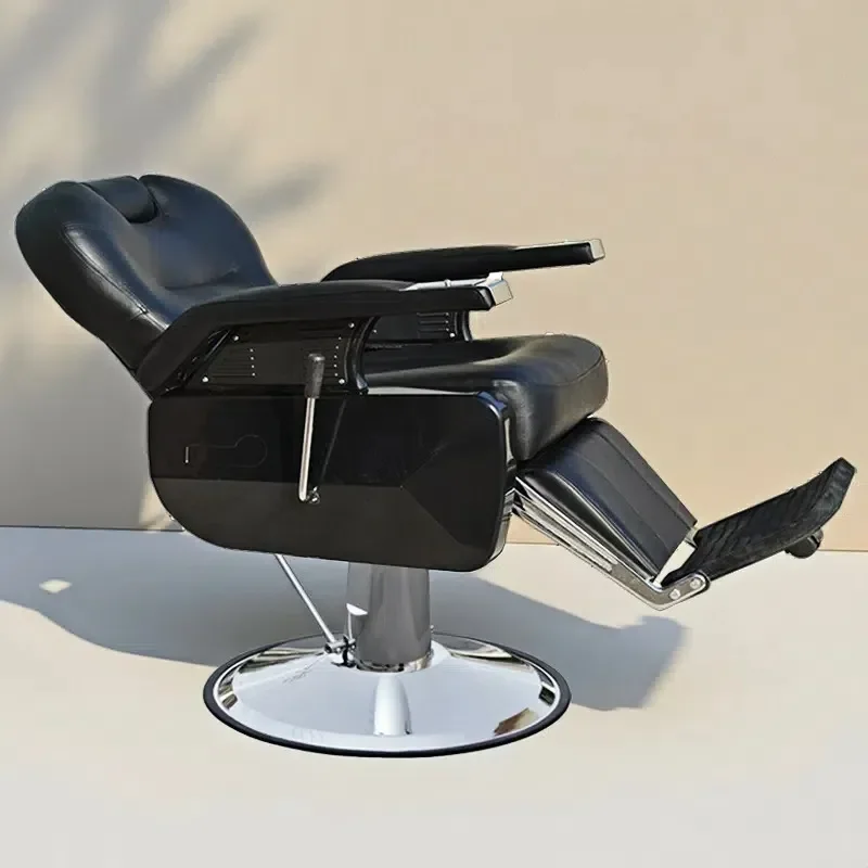 Light Luxury Barber Chair Reclining Rotating Salon Furniture for Hairdresser Shop Cross Border Trade Professional Styling