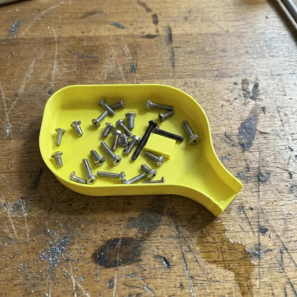 Quick Sorting Funnel Tray Anti-Spill Portable Small Parts Organizer Raised Edge Durable Hardware Tray Repair Workstation