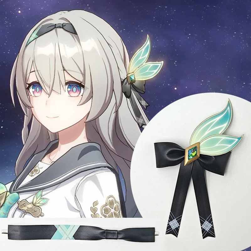 Spiel Honkai: Star Rail Firefly Zubehör Cosplay Handgefertigtes Haarband Kopfschmuck Haarnadel-Set für Frauen Anime Party Rollenspiel Requisiten