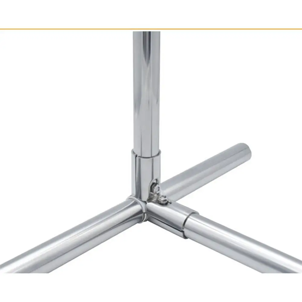 1Pc 25mm Furniture Hardware Stainless Steel Tube Connector Rod Support Clothes Display Rack Pipe Joint