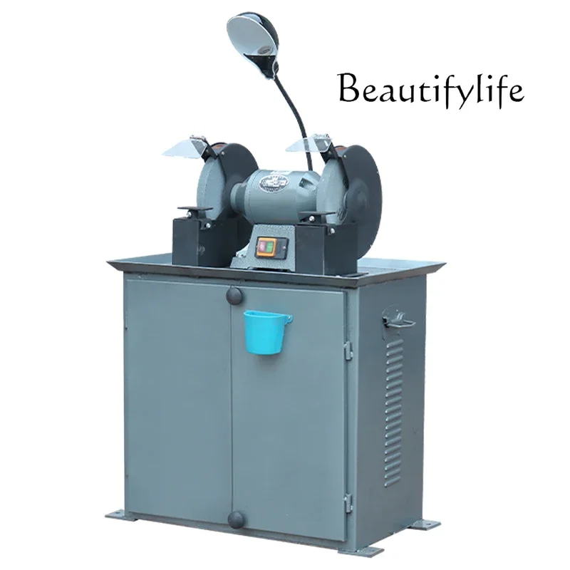 Electric dust removal type environmental protection grinding wheel machine desktop vertical grinding machine polishing machine