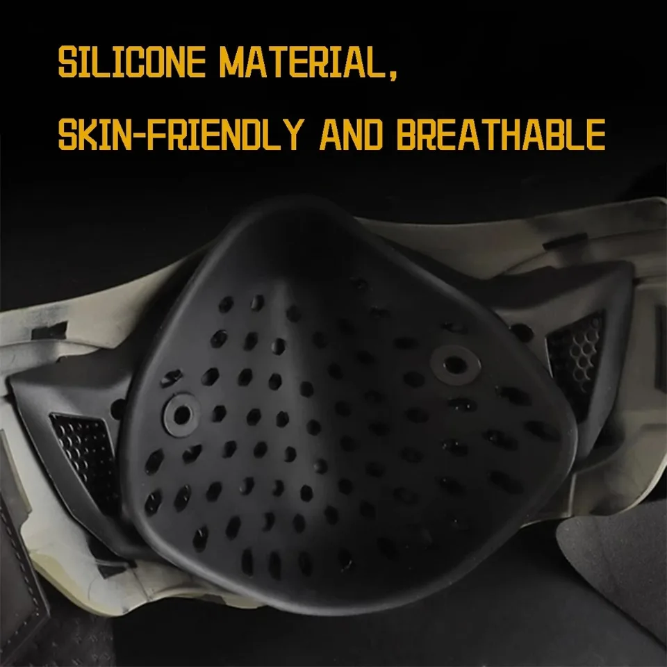 Masque Airsoft Et Paintball Demi-visage - Protection Anti-choc, Confortable Et Respirant - Pour Jeux Tactiques, Survival Masque Airsoft Et Paintball Demi-visage - Protection Anti-choc, Confortable Et Respirant - Pour Jeux Tactiques, Survival