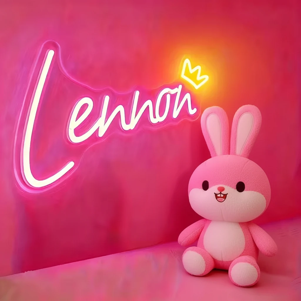 Custom Personalized Name LED Neon Sign USB Powered Night Light Home Ambient Lamp for Birthday Wedding Decor & Chic Wall Lighting