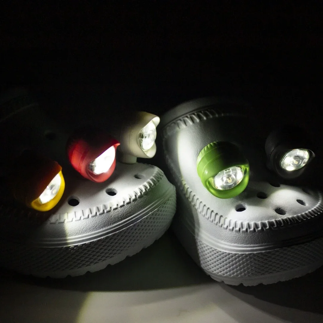 2pcs Shoe Lights - Brighten Up Your Outdoor Activities With The LED Headlight Shoe Light, Footwear Accessories