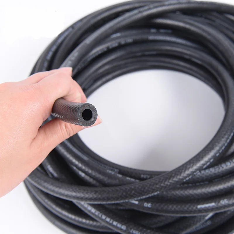 1M Black High-temperature Resistant Rubber Hose High-pressure Gasoline Pipe Automotive Engine Diesel Pipe Fuel Pipe ID 4mm-25mm