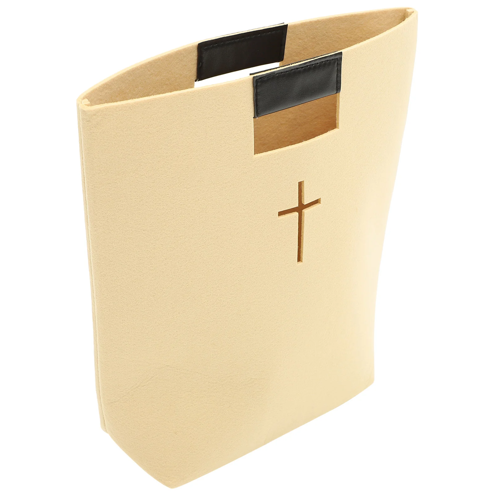 Bible Storage Bag Protector Case Book Covers for Girls Mens Handbag Felt Church Study Pouch Hollow Out Miss