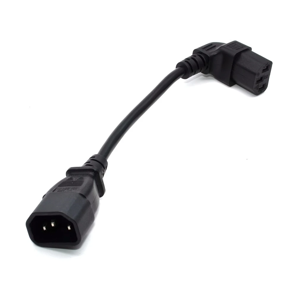 IEC 320 C13 Female to C14 Male PDU Angle Power Cables,IEC C13 angle adapter,Power cord angle adapter C13-C14 Conversion plug 10A
