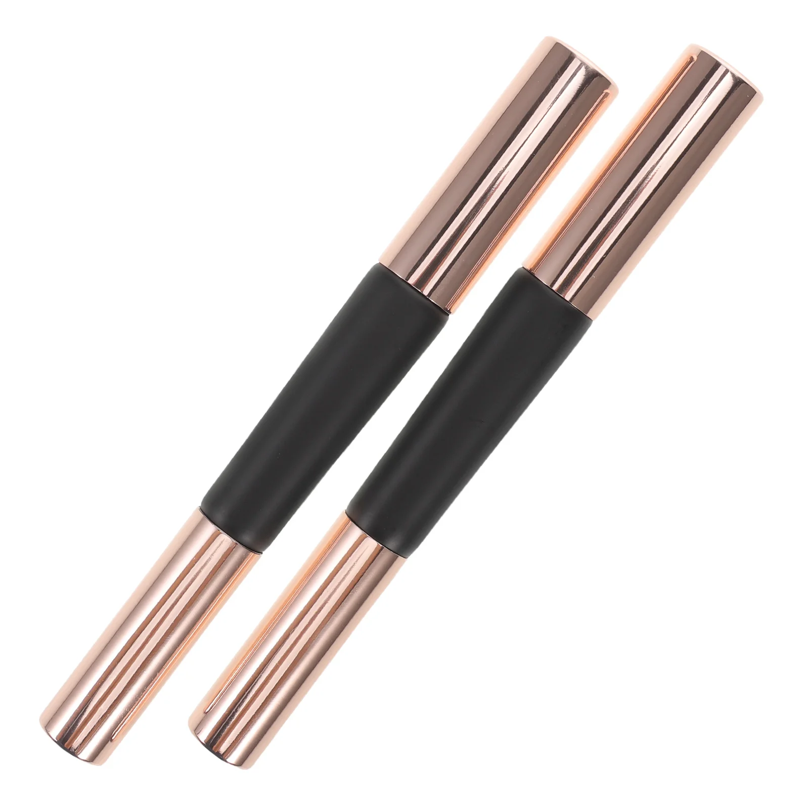 

2Pcs Double Sided Silicone Lip Concealer Brush Multifunctional Portable Travel Friendly Makeup Applicator with Cap