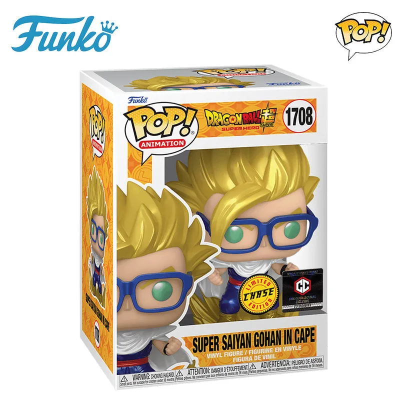 Funko Pop Dragon Ball Super Saiyan #1708 Son Gohan Vinyl Figure Anime Character Collectible Model Desktop Display Decoration - view 3