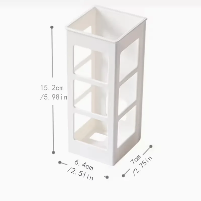Aufbewahrungsbox für Lockenwickler, Wandmontierter Haarpflege-Werkzeug-Organizer, Unterteilter Stauraum mit bohrfreiem Design – Detail 6