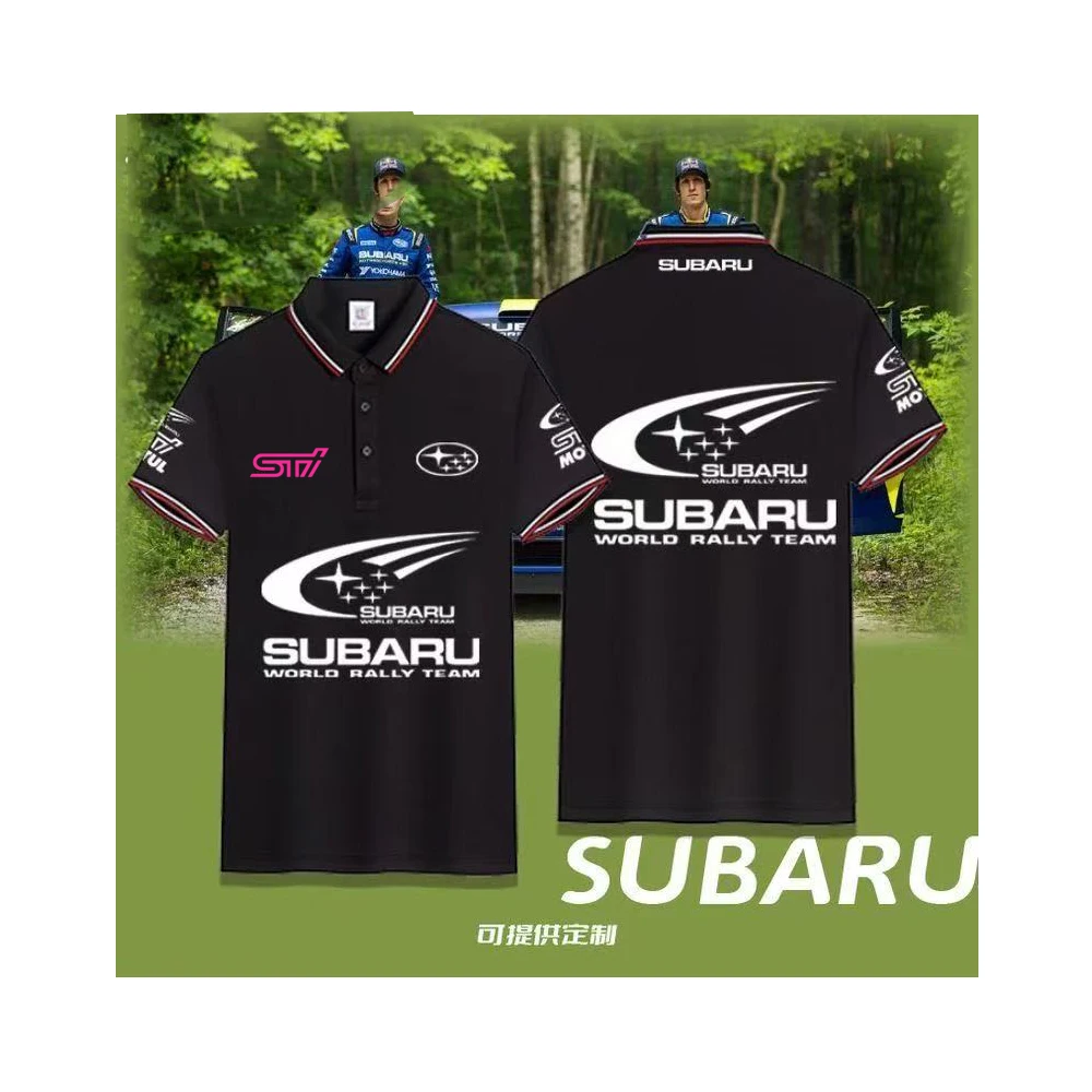 

Subaru Casual Loose World Rally Same Polo Shirt 4S Store Work Clothes Short Sleeve T-shirt Stand up Collar Shirt Top New 2026