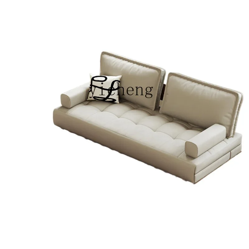 

TQH solid wood sofa bed folding dual-purpose living room study multi-functional telescopic cat scratching fabric sofa bed