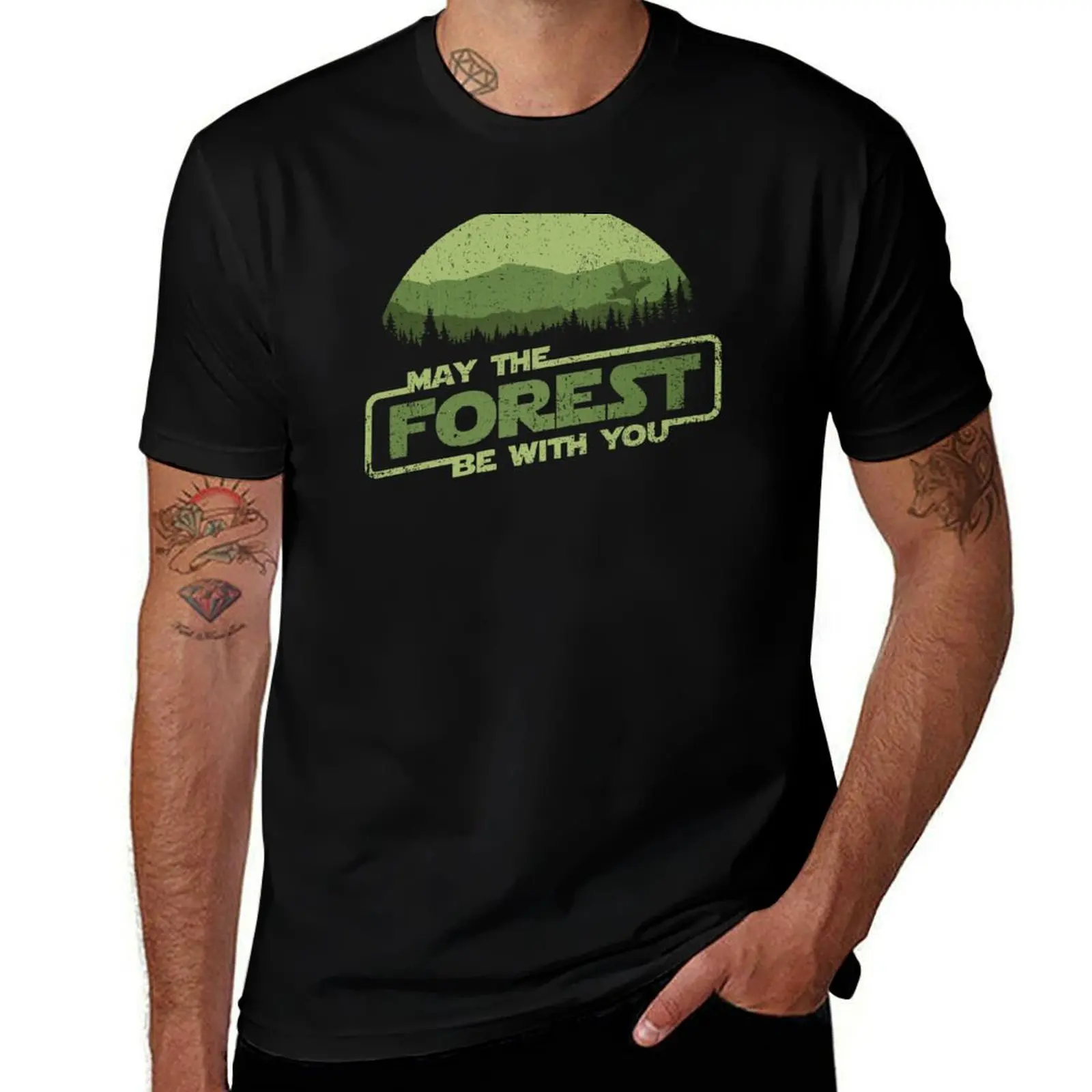 

May The Forest Be With You T-Shirt street wear valentines boutique clothes aesthetic clothes tees heavyweight t shirts for men