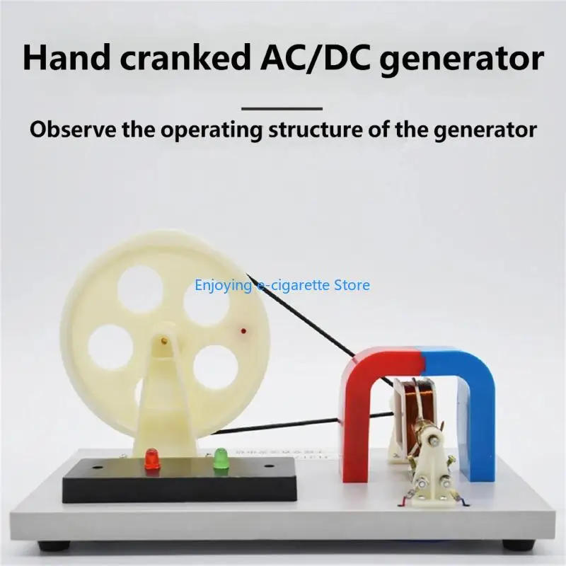Manuelle Generatorphysik Handgekurbelter Generator Strom Lehrinstrument Y4QF – Detail 5