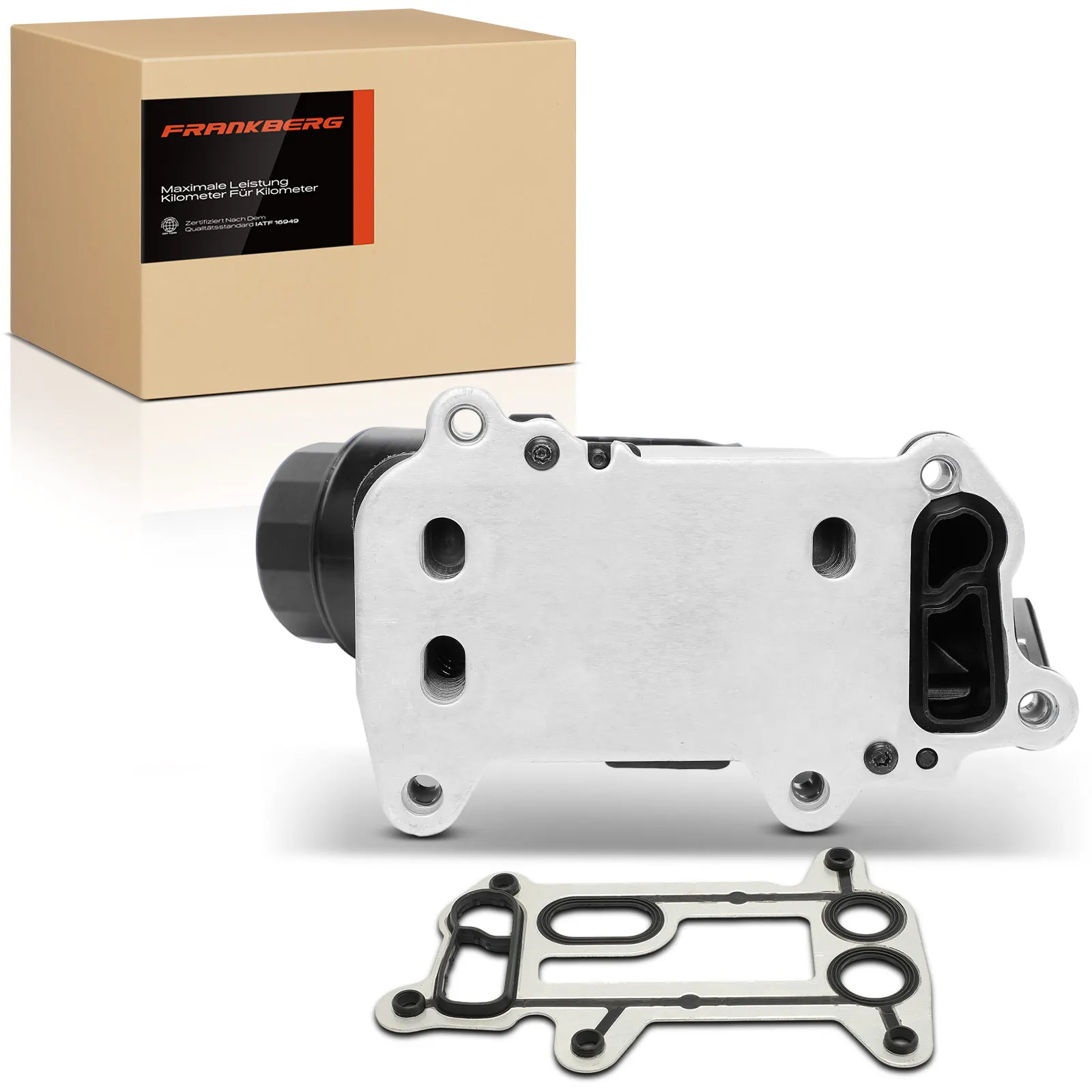 Frankberg 1x Oliekoeler + Oliefilter voor BMW 3 Serie E90 E91 E93 320d 1 Serie E81 E87 5 Serie E60 X1 E84 X3 E83 11427807799 7797392 78077 7807799