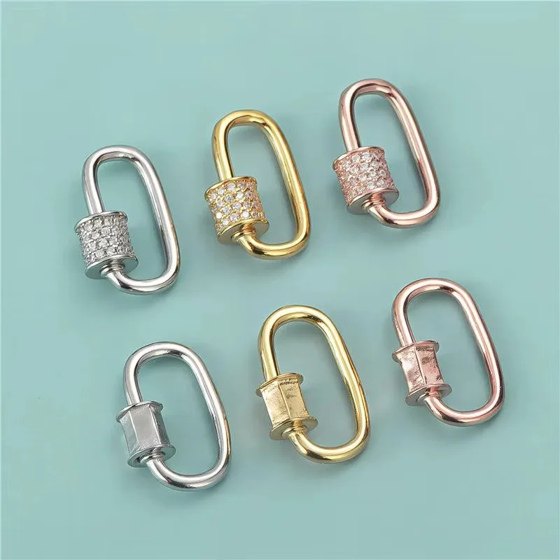 

Elegant Oval Screw-type Snap Lock