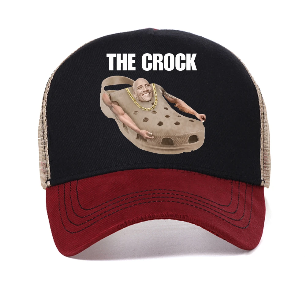 

The Crock Dwayne Johnson Funny Meme baseball cap Women Joke Humor Summer cool sun hat Casual outdoor adjustable mesh sport hats