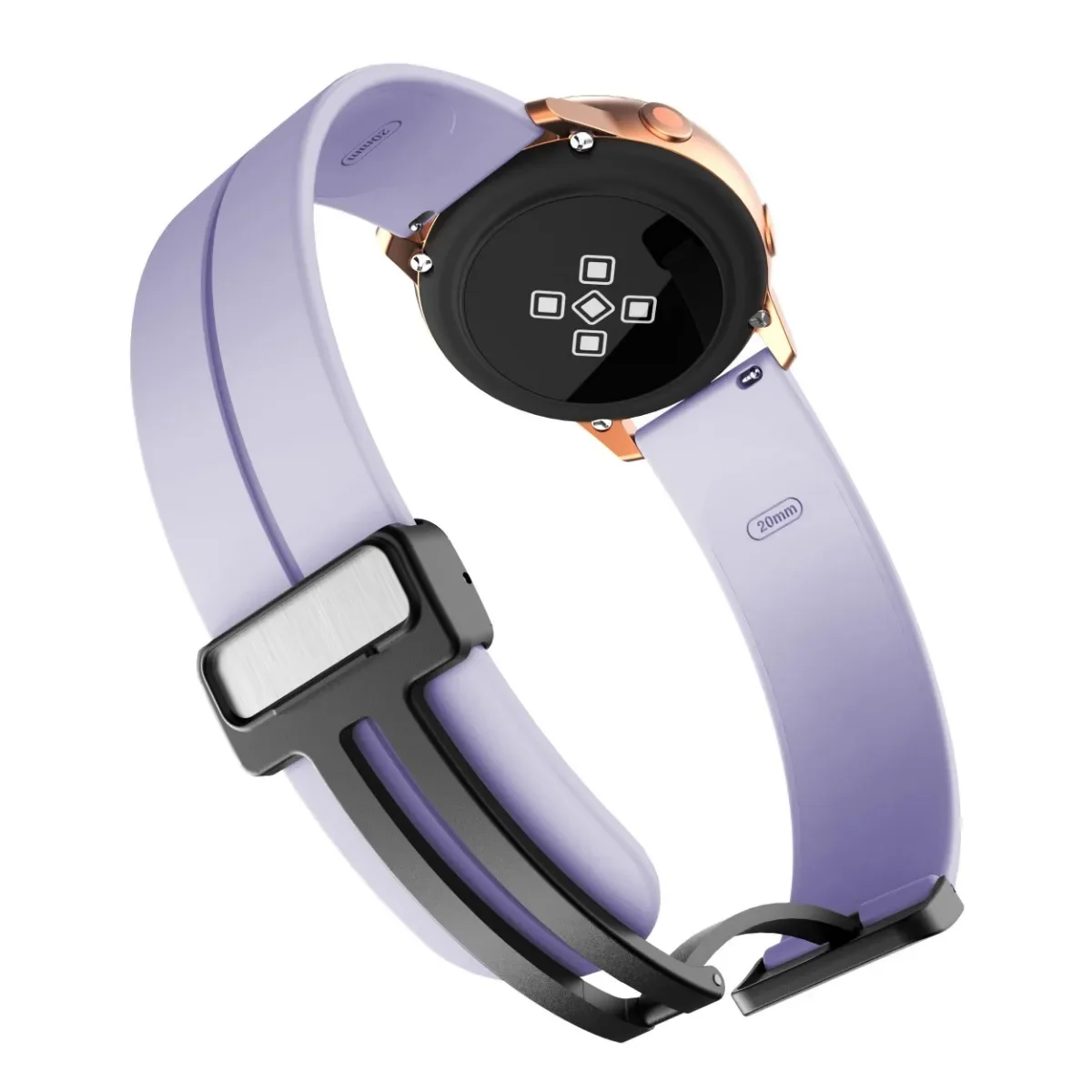 20mm 22mm Magnetic Buckle Silicone Strap for Samsung Galaxy Watch 7 6 5 4 40 44mm 47mm 45mm Sport Loop Band  Bracelet Wristband image 3