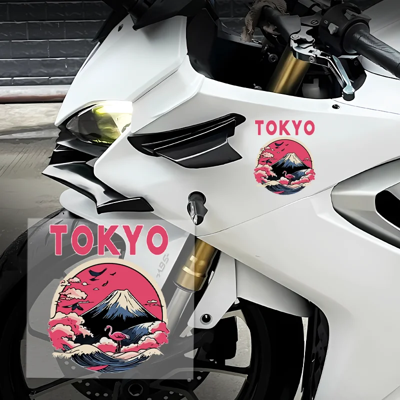 

Креативная автомобильная наклейка с рисунком Токио вулкана в японском стиле из материала ПВХ, которая может использоваться на автомобили и мотоциклы.