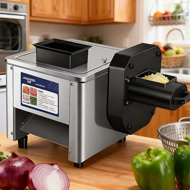 Electric Meat Slicer Machine Automatic Commercial Home Meat Grinder Fish Cutter Onion Vegetable Cutter Fillet Shredded Slicer