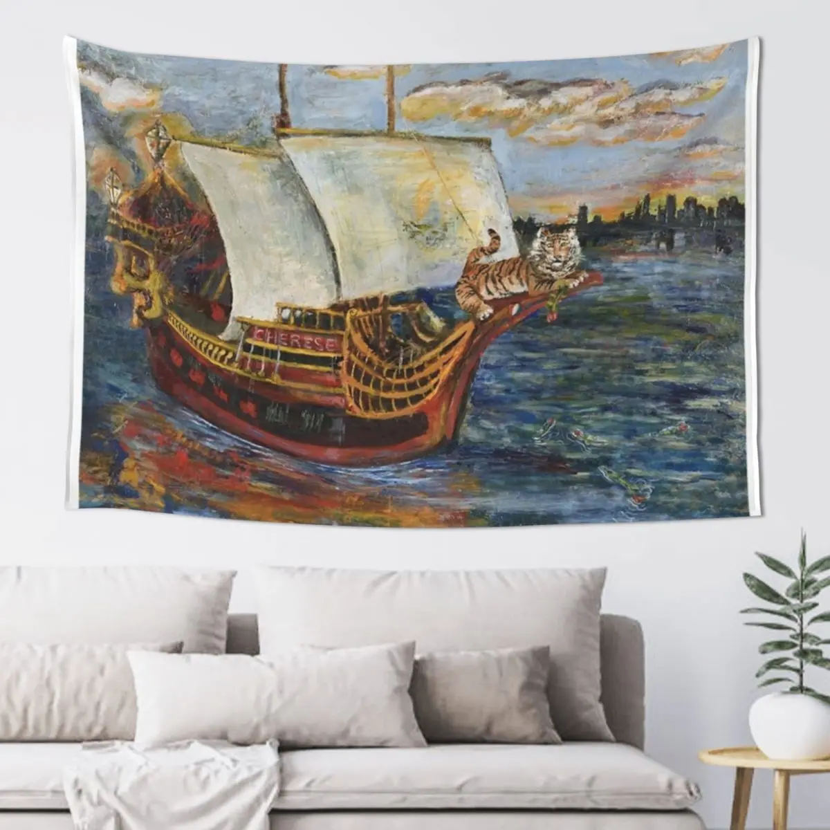 

Ship Of Fools Tapestry Wall Hanging Wall Decoration For Home Tapestry